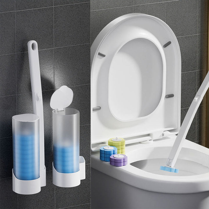 Disposable Toilet Cleaning Tool with Sponge Head