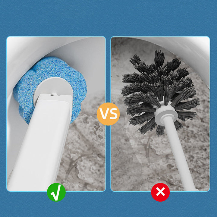 Disposable Toilet Cleaning Tool with Sponge Head