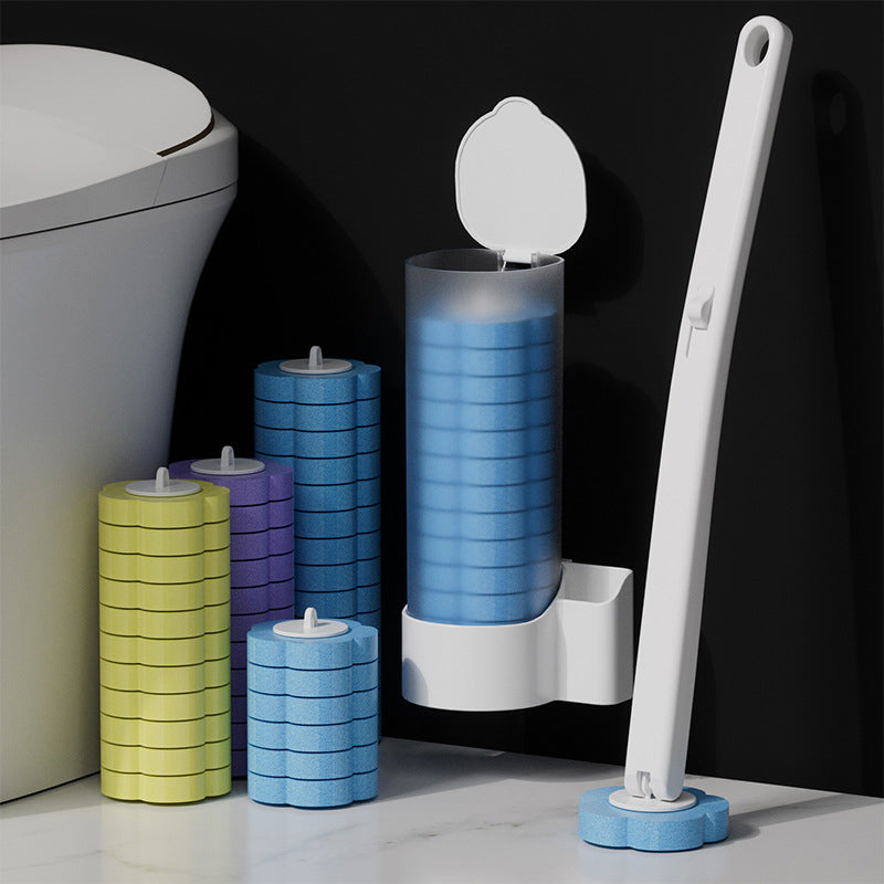 Disposable Toilet Cleaning Tool with Sponge Head