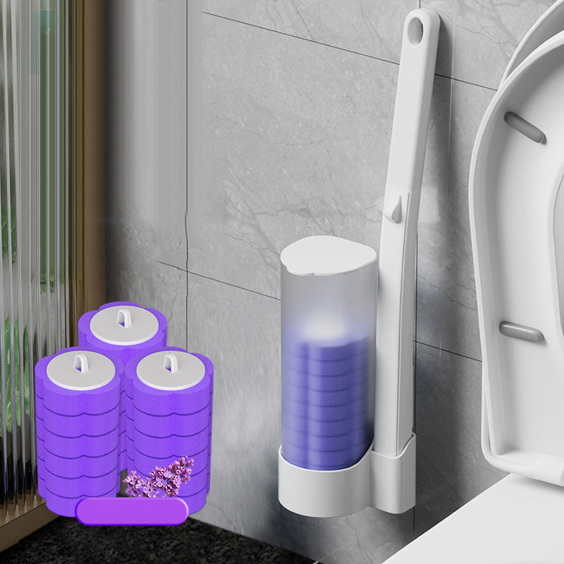 Disposable Toilet Cleaning Tool with Sponge Head