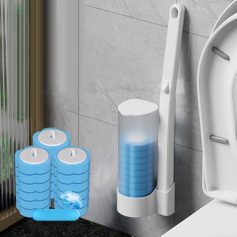 Disposable Toilet Cleaning Tool with Sponge Head