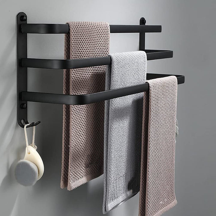 Bathroom Shelf - FlexRack Wall-Mounted Towel Rack