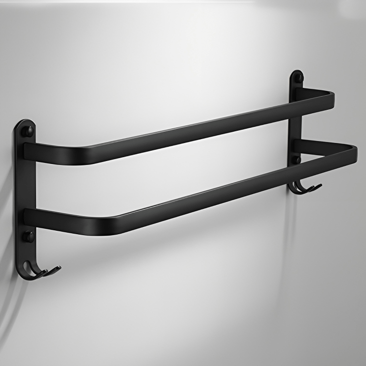 Bathroom Shelf - FlexRack Wall-Mounted Towel Rack