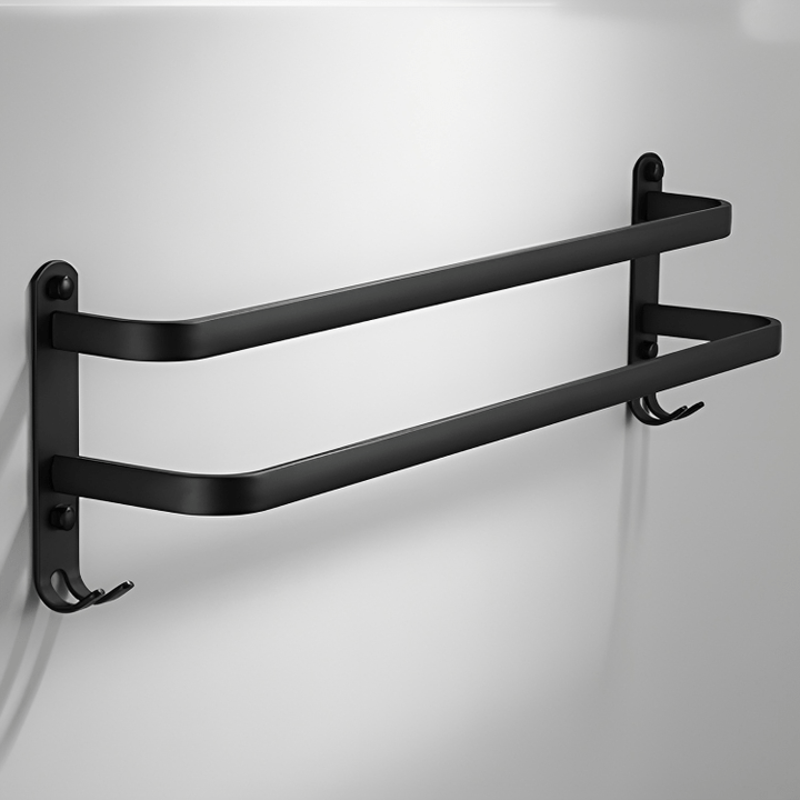 Bathroom Shelf - FlexRack Wall-Mounted Towel Rack