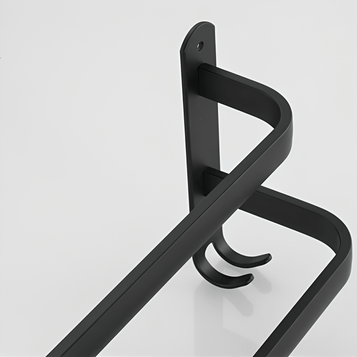 Bathroom Shelf - FlexRack Wall-Mounted Towel Rack