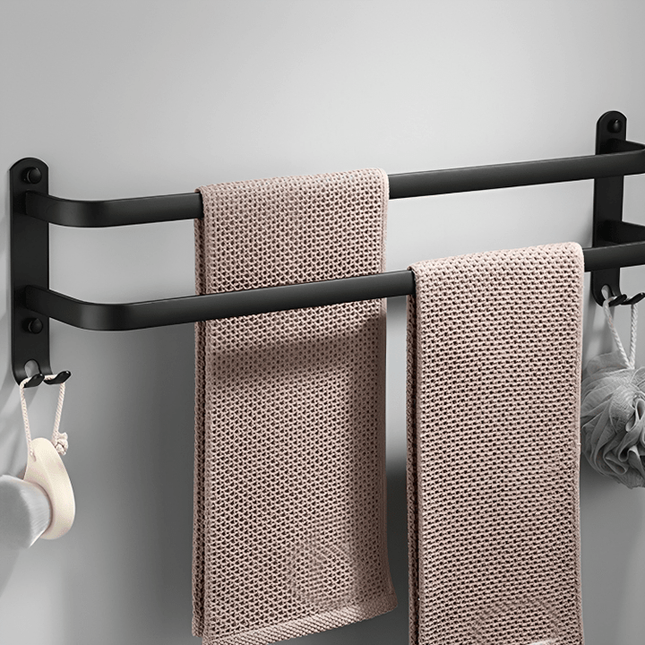Bathroom Shelf - FlexRack Wall-Mounted Towel Rack