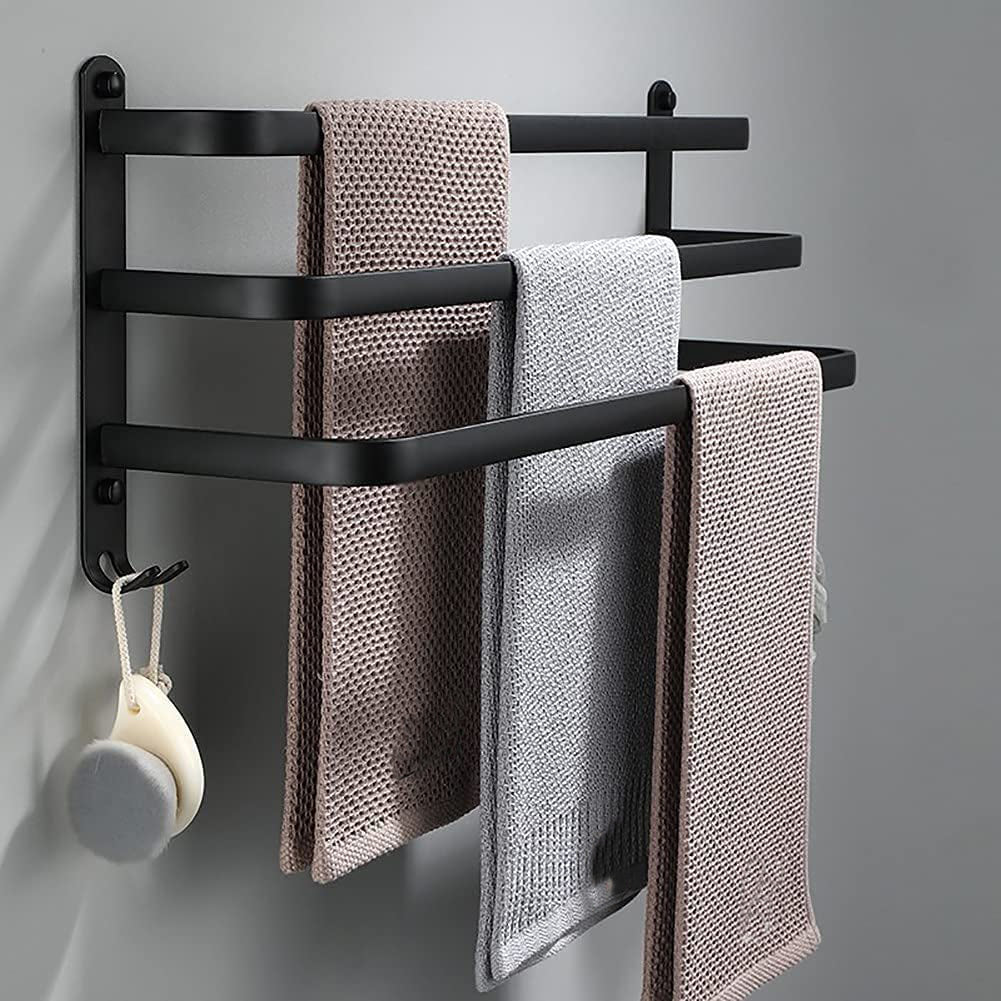 Bathroom Shelf - FlexRack Wall-Mounted Towel Rack