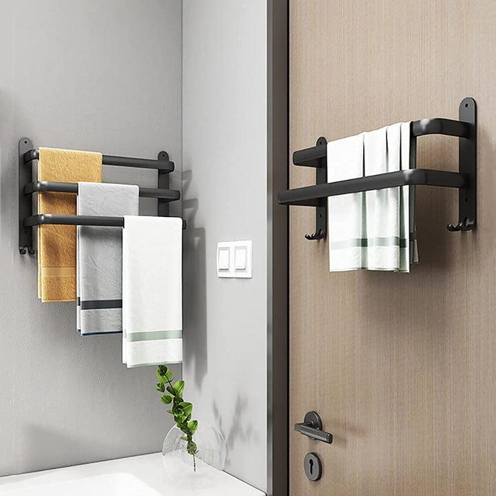 Bathroom Shelf - FlexRack Wall-Mounted Towel Rack