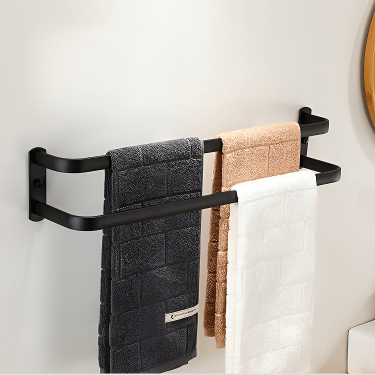 Bathroom Shelf - FlexRack Wall-Mounted Towel Rack