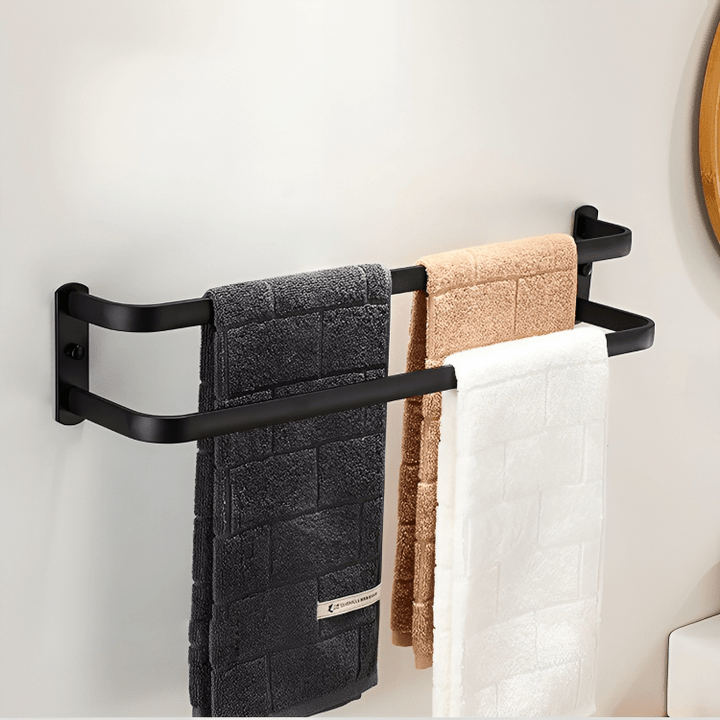 Bathroom Shelf - FlexRack Wall-Mounted Towel Rack