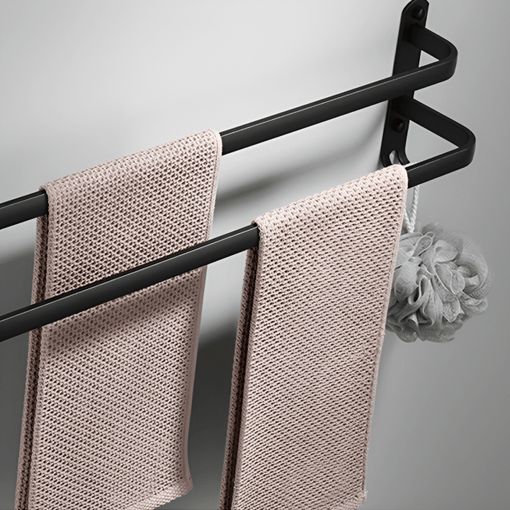 Bathroom Shelf - FlexRack Wall-Mounted Towel Rack