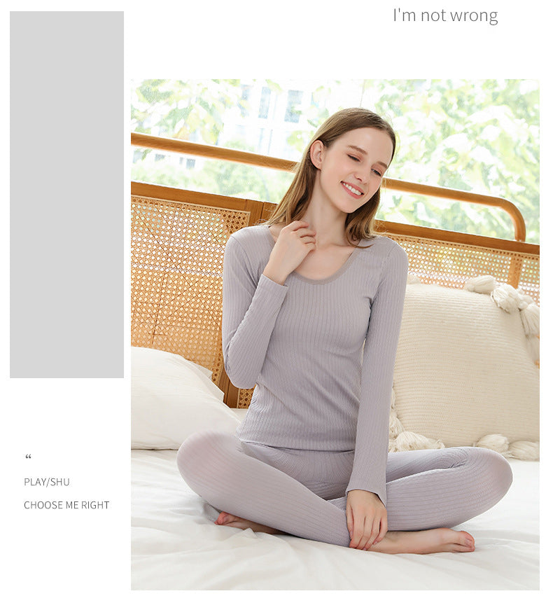 ThermaLuxe Women's Thermal Base Layer Set with Mock Neck & Pants