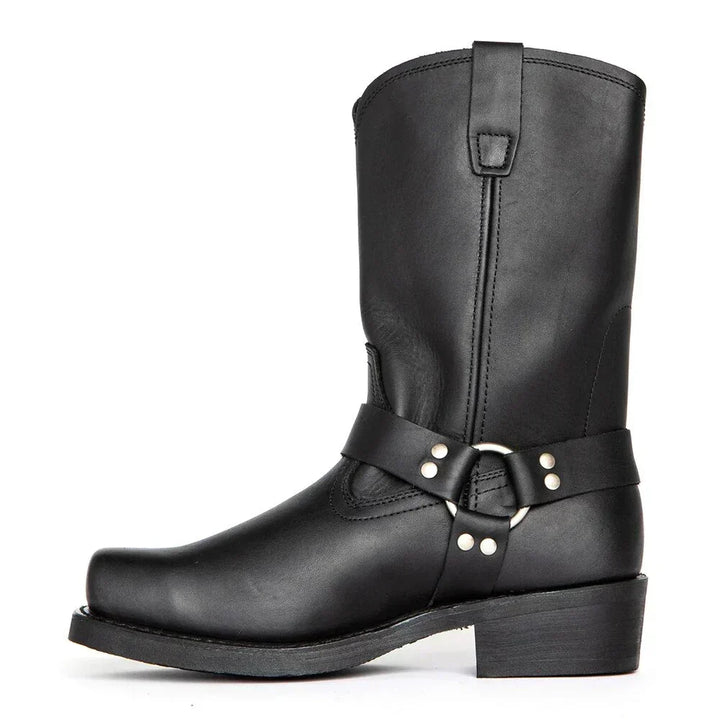 Waterproof Men's Cowboy Boots - Stylish Leather