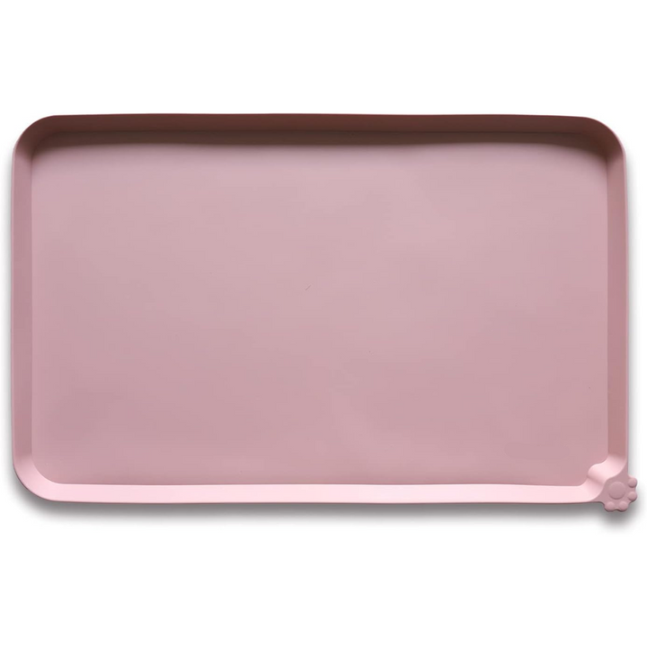 Spillproof Pet Feeding Mat with Raised Edges - Waterproof Floor Protection