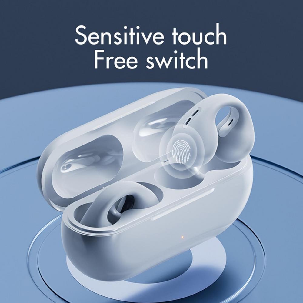 Wireless Open-Ear Bluetooth Earbuds Touch Control and Comfort