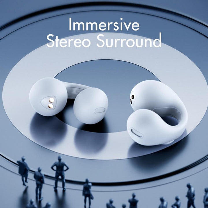 Wireless Open-Ear Bluetooth Earbuds Touch Control and Comfort