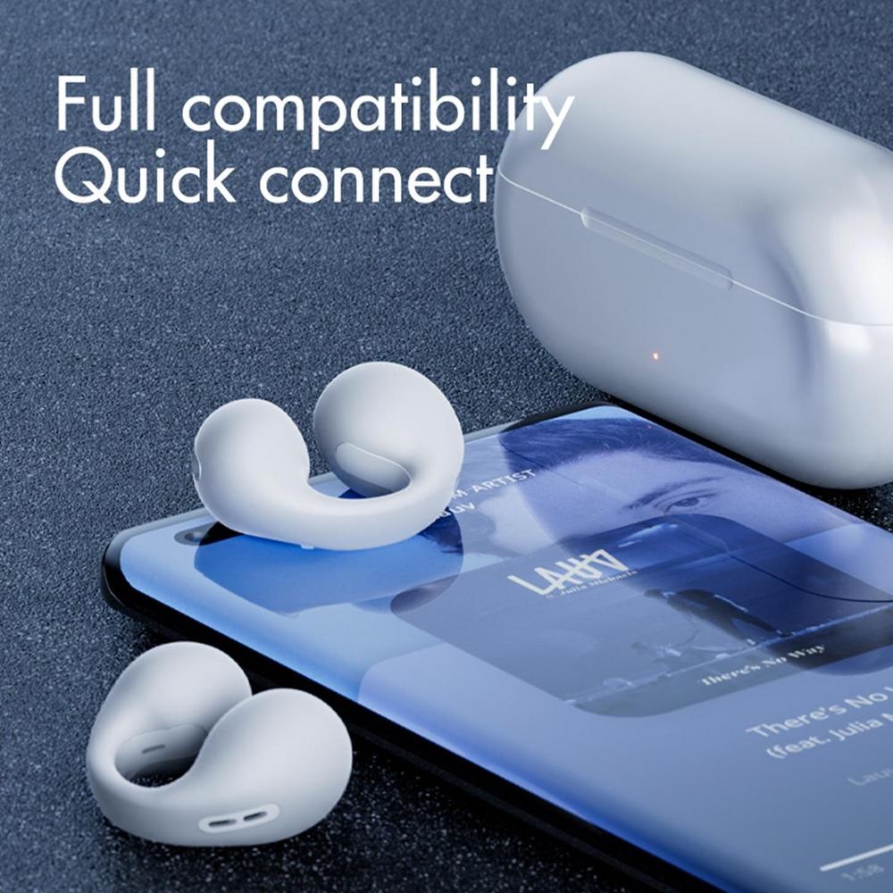 Wireless Open-Ear Bluetooth Earbuds Touch Control and Comfort