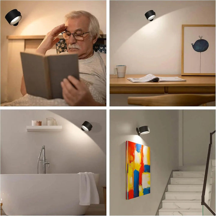 Wireless Rechargeable Wall Lamp Scandinavian Design Modern Style