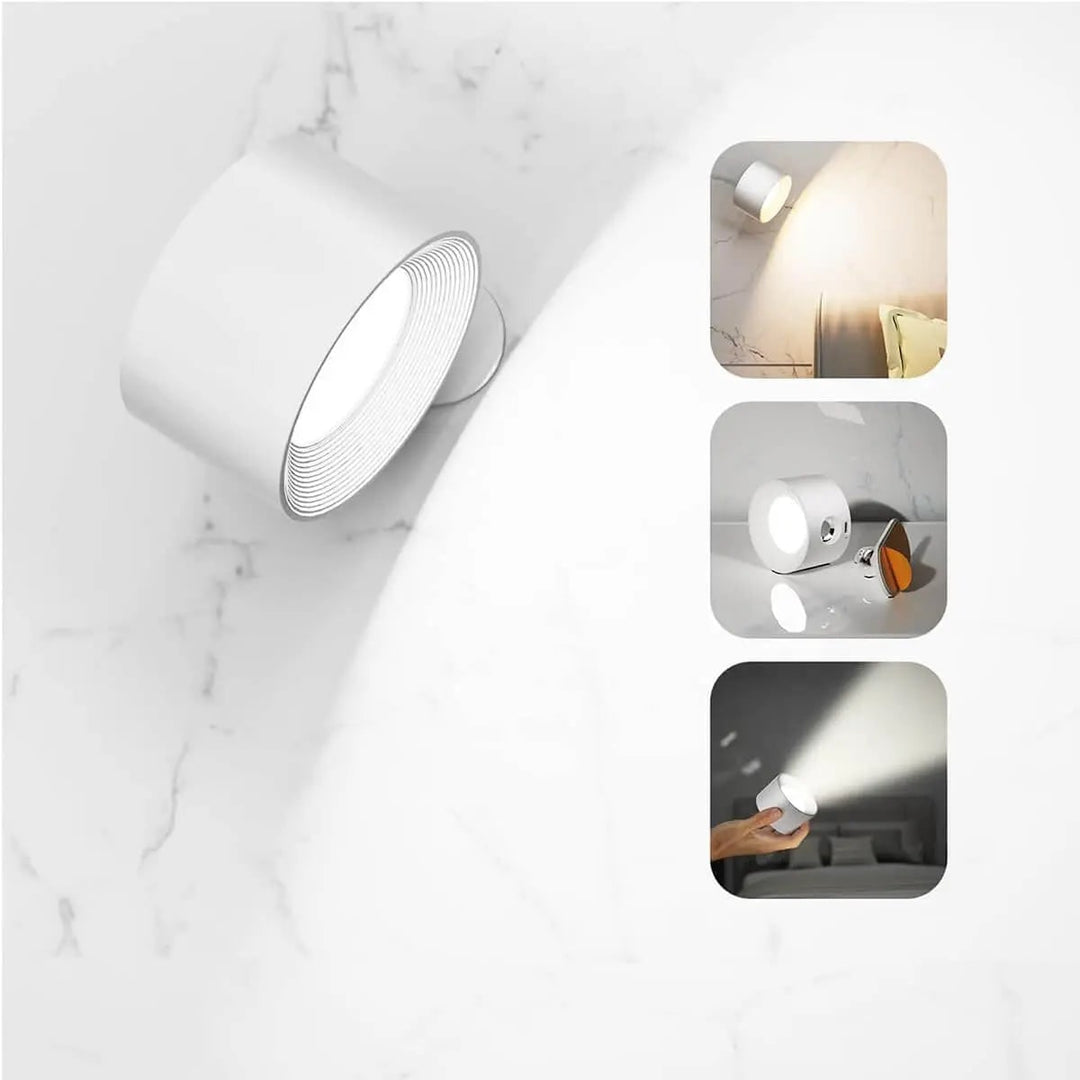 Wireless Rechargeable Wall Lamp Scandinavian Design Modern Style