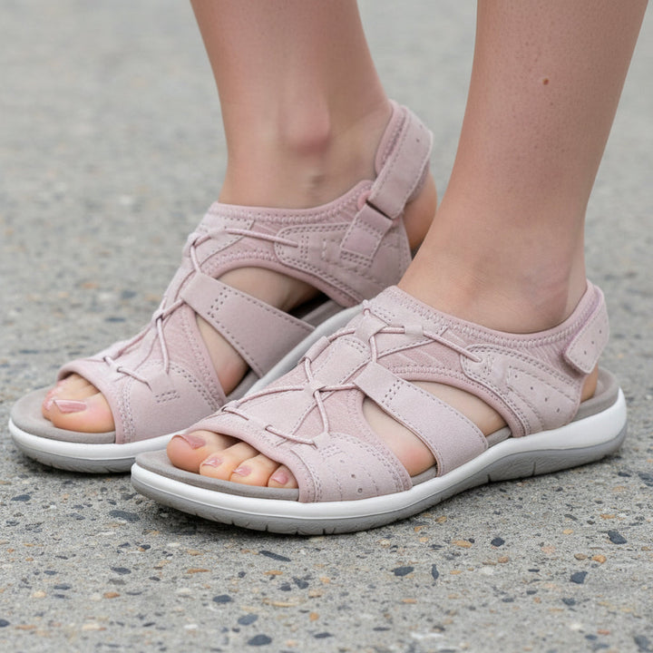 Women's Adjustable Strap Open-Toe Sandal - Breathable Comfort Footwear