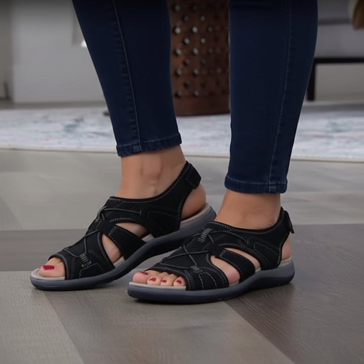 Women's Adjustable Strap Open-Toe Sandal - Breathable Comfort Footwear