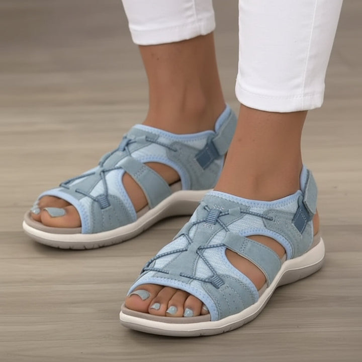 Women's Adjustable Strap Open-Toe Sandal - Breathable Comfort Footwear