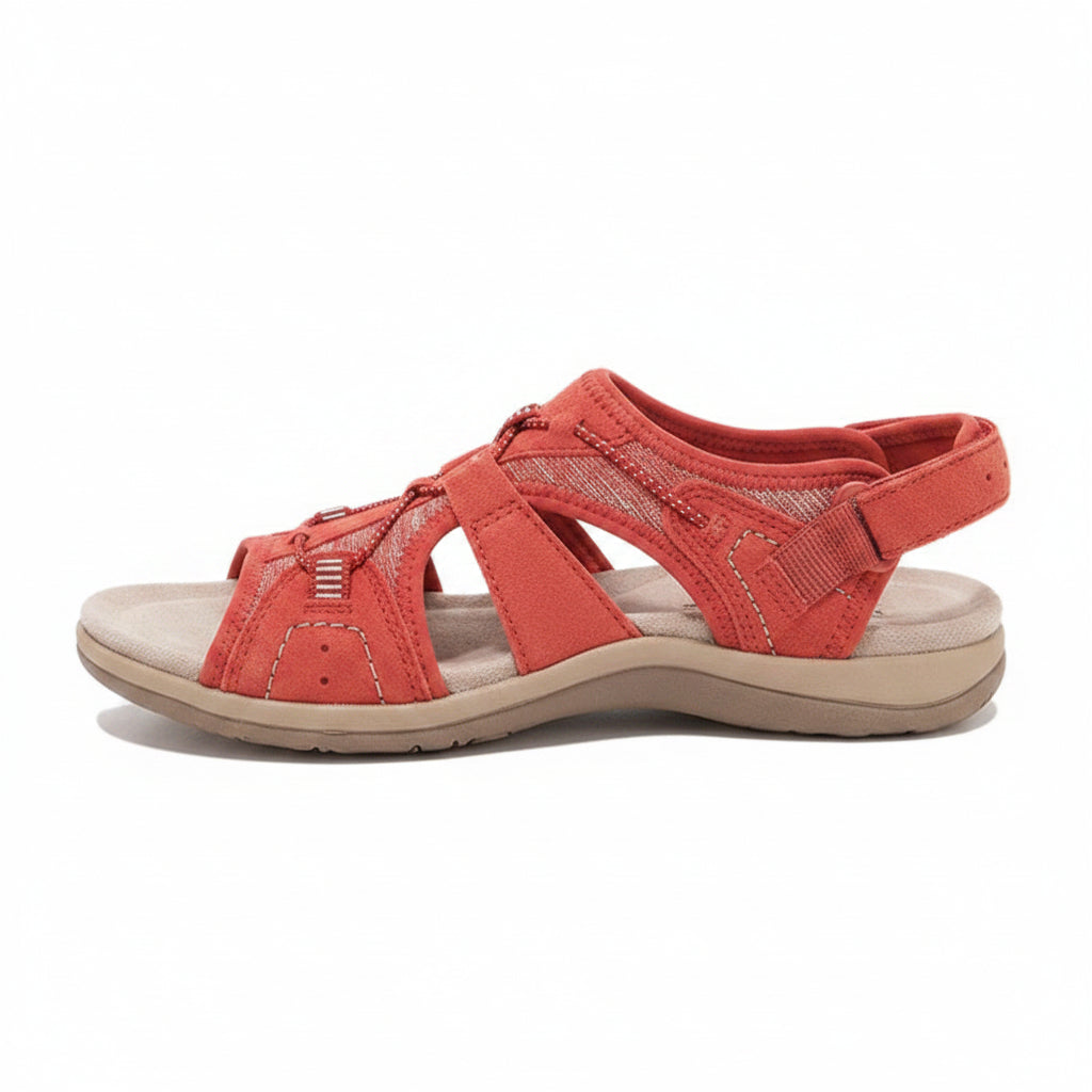 Women's Adjustable Strap Open-Toe Sandal - Breathable Comfort Footwear