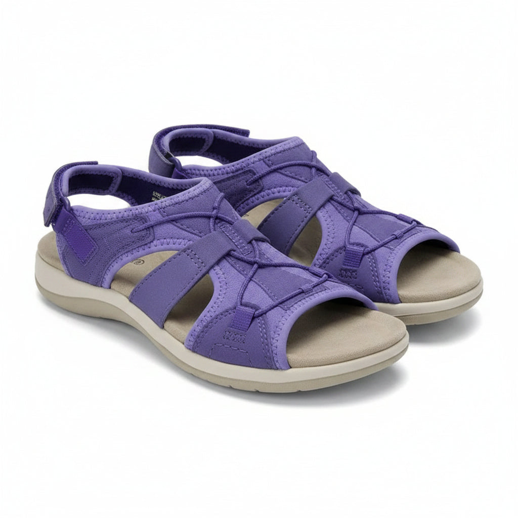 Women's Adjustable Strap Open-Toe Sandal - Breathable Comfort Footwear