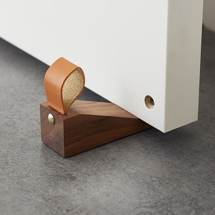 Wooden Door Stopper Minimalist Scandinavian Design Non-Slip Wedge
