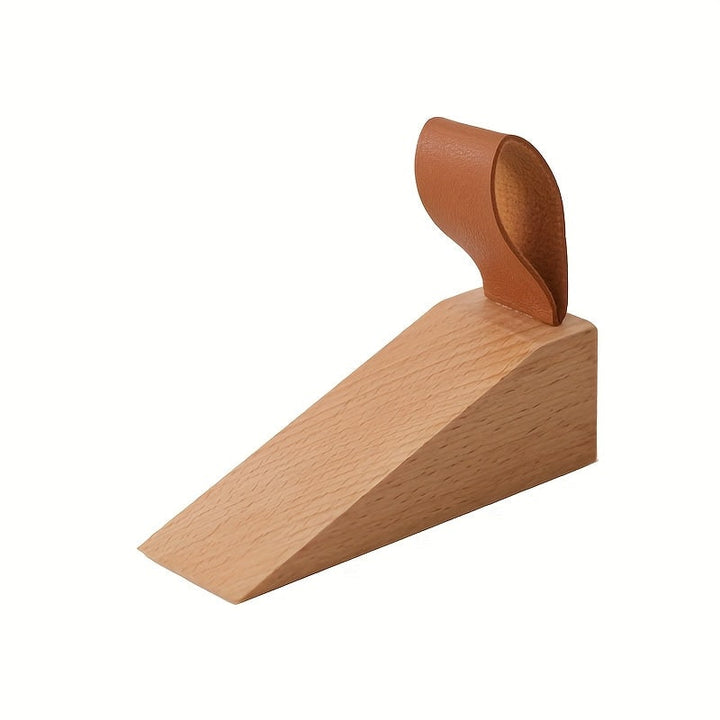 Wooden Door Stopper Minimalist Scandinavian Design Non-Slip Wedge
