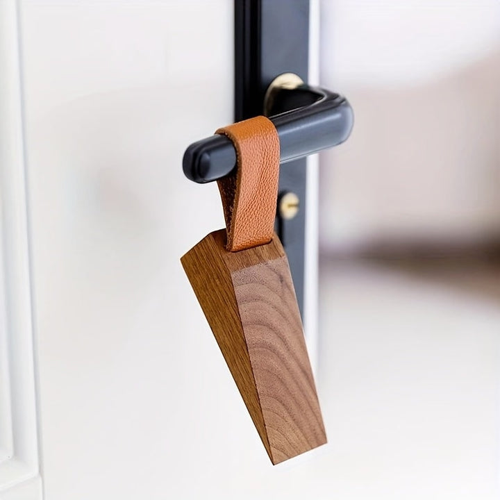 Wooden Door Stopper Minimalist Scandinavian Design Non-Slip Wedge