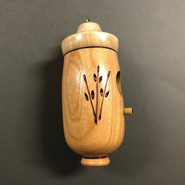 Wooden Hummingbird House Garden Decor Handcrafted Natural Design