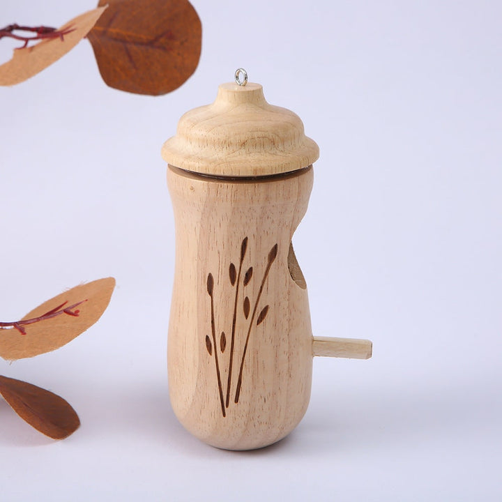 Wooden Hummingbird House Garden Decor Handcrafted Natural Design