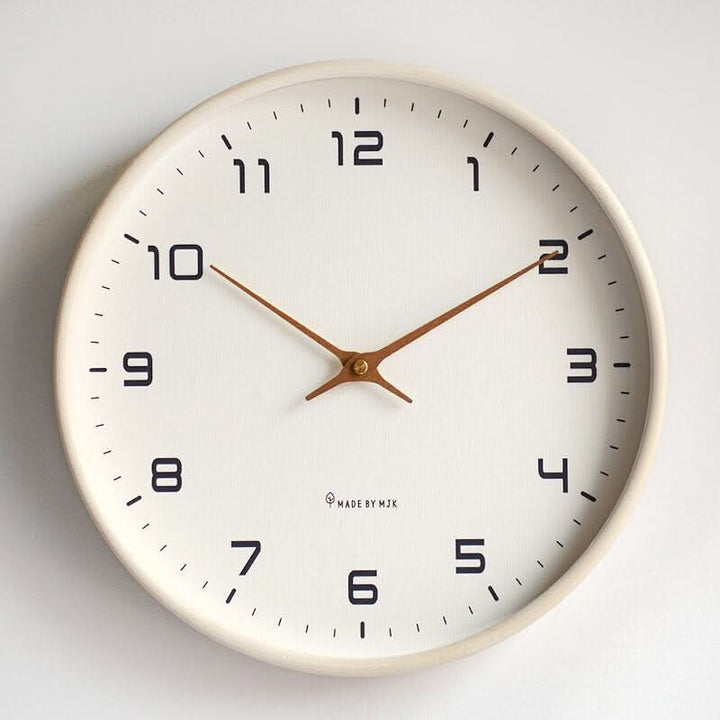 Silent Scandinavian Wooden Wall Clock - 30cm Minimalist Design