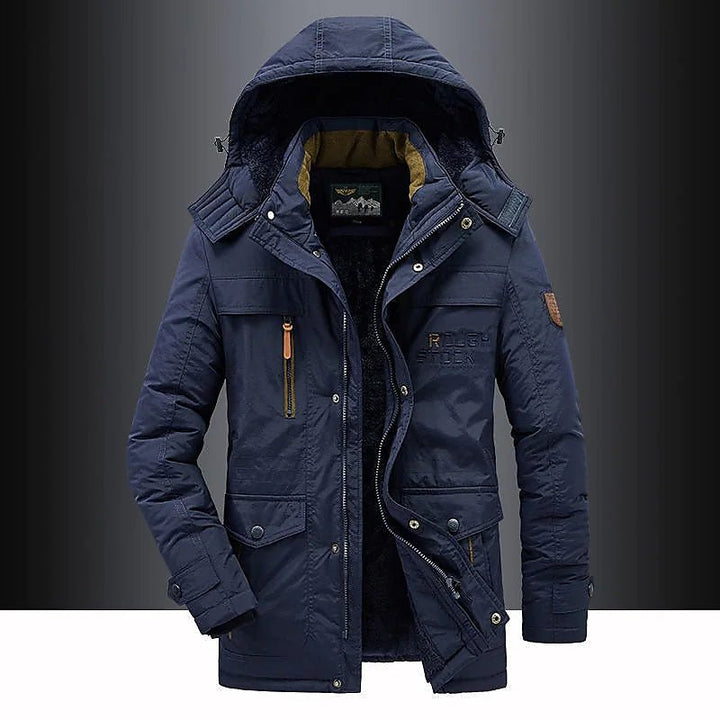 Admire | Mid-Length Hooded Parka with Zip Closure for Men | Ideal for Winter
